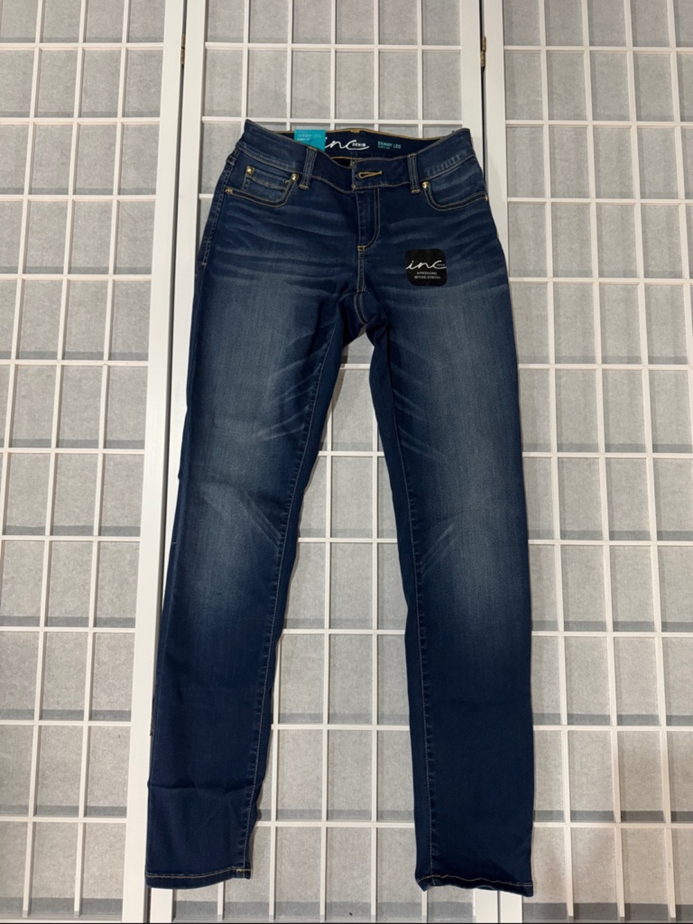 Inc Denim Women's Dark Blue Skinny Jeans